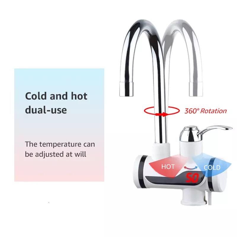 Electric Faucet Tap, Electric Hot & Cold Water Tap, Instant Water Heater Electric Faucet Tap, Electric Hot & Cold Water Tap, Instant Water Heater